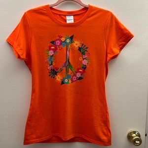 ✌️PORT & COMPANY Peace T *EUC*